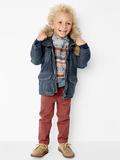 加拿大正品，GAP 男童中长款牛仔夹棉外套，#474181，2~5岁现货