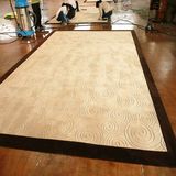定制全新新西兰进口纯羊毛纯手工高档洋房别墅大客厅加厚加密地毯