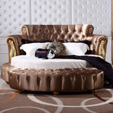 欧式酒店 圆床 圆形床 布床 欧式布艺床双人床 2 2.2米 大床婚床