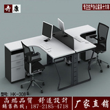 上海新款办公家具时尚办公桌组合 双人办公桌屏风工作位 职员桌椅