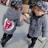 【摩幻兔】男童装新款冬装宝宝毛呢外套冬季3连帽儿童加绒加厚4岁
