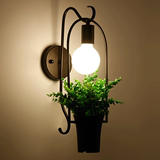意大利设计北欧后现代艺术壁灯盆栽花盆客厅餐厅创意个性植物壁灯
