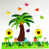 幼儿园墙贴画装饰画布置教室装饰儿童墙贴纸可移除立体大树组合图