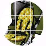 OLiby婴儿手推车防滑坐垫儿童安全座椅棉垫纯棉透气排汗通用配件