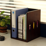 学生桌上小书架简易置物架 创意收纳架 木质办公室实木桌面陈列架