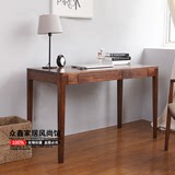 电脑桌 简约现代台式桌家用实木书房卧室简易书桌子办公桌写字台