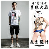 澳洲潮牌BOMB DIGGER街头纹身原创设计Star War星球大战情色男T恤