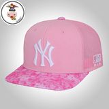 【韩国正品代购】MLB儿童女童新款夏季棒球帽时尚潮流百搭网帽粉