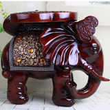 欧式大象换鞋凳子摆件招财客厅结婚礼物乔迁礼品创意树脂象凳子