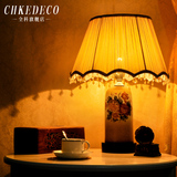 欧式宫廷中式复古陶瓷台灯床头灯中国风老式老上海韩式日本暖色