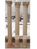 实木罗马柱 平板柱 雕花柱 欧式装饰半圆罗马柱 雕花柱头
