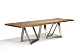 美式乡村复古餐桌实木创意铁艺餐桌长桌书桌会议桌咖啡桌工作台