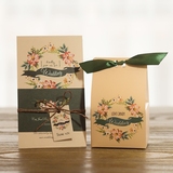 范妮范 2016新品绿野仙踪森系风格喜糖盒子纸盒婚礼用品高档创意