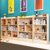 实木书柜松木书架置物架 现代简约自由组合柜儿童环保收纳柜子