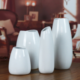 景德镇花瓶白色陶瓷现代简约宜家家居家饰日式可爱客厅商务花器