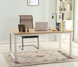 时尚创意家用电脑桌台式办公桌书桌简约钢木工作室写字台