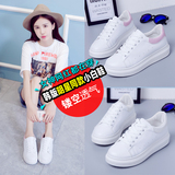 韩版潮夏季运动鞋女厚底板鞋小白鞋休闲鞋白色跑步鞋女鞋透气鞋子