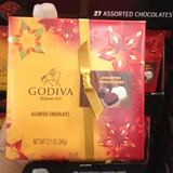 包顺丰 正品美国代购GODIVA歌帝梵27粒混合装巧克力礼盒345g