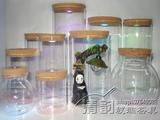 苔藓微景观带灯高透明玻璃木塞瓶 LED生态瓶带开关DIY造景玻璃罐