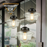 创意个性艺术复古单头透明玻璃金鱼缸吊灯简约餐厅咖啡厅吧台吊灯
