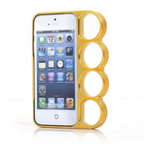 个性手机壳苹果5S电镀金属色边框iPhone6指环王4S指虎简约创意男