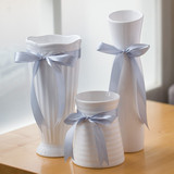 居装饰品陶瓷花瓶客厅餐桌摆件现代简约风格家宜纯白花器花插