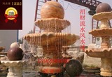 石雕风水球流水大型喷泉摆件 厂家直销自然加湿器可定做高3米特价