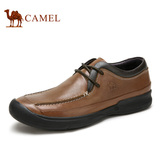 Camel/骆驼男鞋 日常休闲真皮耐磨系带皮鞋 春季新款