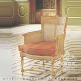 意大利 实木 单人椅 会客椅 休闲椅 洽谈椅 定制欧式沙发椅M80241