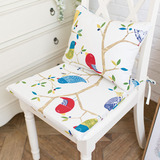 现代宜家卡通纯棉布艺餐椅垫坐垫海绵椅子办公凳子垫可定制可拆洗