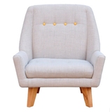 单人位沙发PU布艺单人椅 北欧宜家 简单现代 设计师创椅办公沙发
