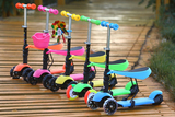 儿童滑板车三轮四轮宝宝蛙式2-3-4岁三合一小孩可坐童车玩具车