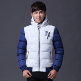 2015冬季大码男士棉衣潮流 青年韩版修身立领中国风棉袄男装保暖