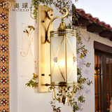 奥球 LED欧式全铜大壁灯 美式客厅工艺壁灯别墅灯庭院灯阳台灯