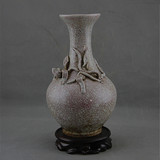 宋湖田窑影青堆花赏瓶 老瓷器（包老80年代）仿古玩古董老货收藏