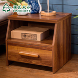 林氏木业现代中式床头柜储物床边柜简约床边桌卧室家具LS005CG1