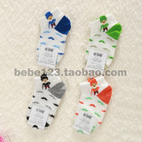 韩国进口儿童袜子新生儿袜纯棉男童宝宝船袜夏季婴儿袜子幼儿短袜