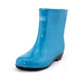 回力雨鞋女式春秋季中筒水鞋时尚工作女鞋防滑耐磨舒适雨靴单套鞋