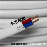 珠江电线电缆2芯白色平行线 BVVB 2*1\1.5\2.5\4\6平方纯铜护套线
