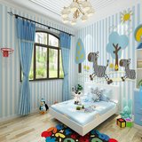 无缝环保大型壁画沙发卧室壁纸儿童房墙纸床背景可爱卡通斑马壁画