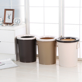 senjya/盛洁雅创意卫生间大号垃圾桶纸篓圆形家用客厅厨房垃圾桶