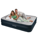 INTEX 加大加厚充气床垫子双人植绒可折叠便携床家用午睡床午休床