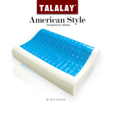 美国TALALAY 进口纯天然乳胶枕 颈椎枕枕头枕芯 凝胶枕护颈枕