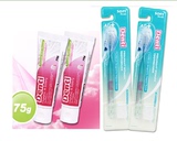 韩国进口丹碧denti 孕妇口腔护理（2细软毛牙膏+2牙刷）组合包邮