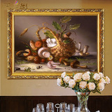 凤之舞手绘油画欧式古典花卉油画DU19别墅客厅餐厅玄关壁炉装饰画