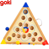包邮正品德国goki 木制亲子互动移珠桌面游戏2-3人儿童益智玩具