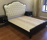 欧式床双人床实木真皮新古典1.8橡木白色小户型简约公主婚床卧室