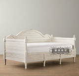 出口外贸原单  美式欧式风格实木复古沙发床午睡床 法式沙发床