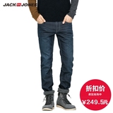 JackJones杰克琼斯新款男加绒修身牛仔裤E|215432035
