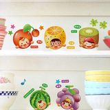 水果蔬菜墙贴纸厨房装饰墙贴卡通幼儿园教室布置冰箱瓷砖可爱贴画
